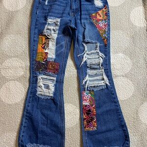 Vintage almost famous, distressed jeans, women